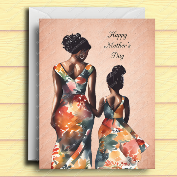 Black Mother's Day Card H